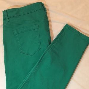 Old Navy “The Rockstar” green skinny jeans